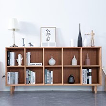 日式實木書櫃落地橡木櫻桃木書架組合黑胡桃木多功能儲物櫃 歷史價格詳細信息