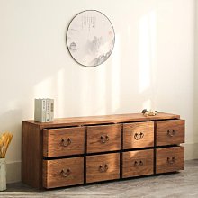 餐邊櫃定做美式法式復古歐式玄關櫃裝飾櫃實木橡木4門儲物高邊櫃 歷史價格詳細信息