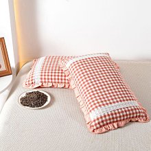 枕頭蕎麥枕韓式全棉砂洗拼色枕全蕎麥殼護頸椎枕頭助睡眠成人 歷史價格詳細信息