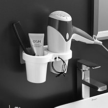 吹風機支架免打孔電吹風衛生間置物架掛架壁掛式浴室風筒收納神器 歷史價格詳細信息