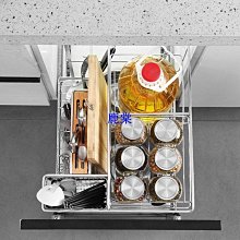 拉籃304不銹鋼廚房櫥櫃雙層抽屜式700碗碟籃800鍋碗架900阻尼軌道 歷史價格詳細信息