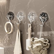 吸盤掛鉤抽紙免打孔廚房門後 鉤雙鉤強力承重鉤子收納創意實木 歷史價格詳細信息