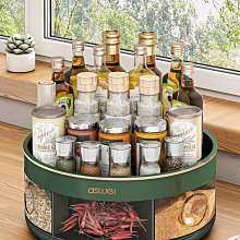 廚房調料置物架可旋轉調味品油鹽醬醋轉盤桌面整理盒收納架【快樂小馬家居店】 歷史價格詳細信息