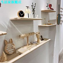 壁掛置物架 實木牆上置物架層板免打孔一字隔板掛牆客廳牆面裝飾臥室宿舍牆壁 實木材質結實耐用，強承重，兩種安裝方式 歷史價格詳細信息