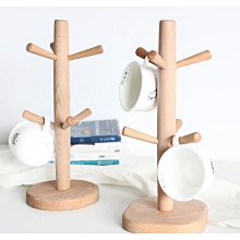 〖木村家居〗創意櫸木茶杯架 家用馬克杯架倒掛 懸掛式 餐廳咖啡實木瀝水杯架 歷史價格詳細信息