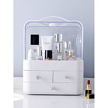化妝盒收納箱新款化妝品收納盒帶鏡子一體桌面防塵大容量旋轉式護膚置物架高檔 歷史價格詳細信息