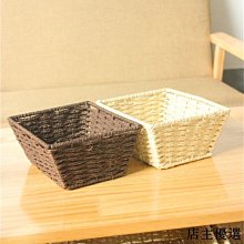 藤編桌面收納筐柳編布藝收納藍竹籃子大號藤籃編織臟衣筐整理小筐*爆款 歷史價格詳細信息