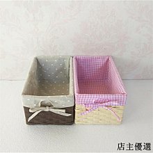 藤編收納筐儲物盒桌面雜物籃編織筐布藝收納籃子柳編收納盒小物件 歷史價格詳細信息