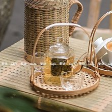 日式水果收納籃 糖果收納籃 收納籃 藤編籃 瀝水籃 双层茶果盤擺盤零食干果盤玻璃商用擺盤家用客廳輕奢高檔瓜子糖果盤 歷史價格詳細信息