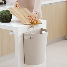 廚房垃圾桶壁掛家用帶蓋收納桶廁所衛生間客廳紙簍掛式廚余衛生桶~晴天 歷史價格詳細信息