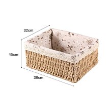 草編收納筐大號收納箱仿藤編有蓋衣服整理箱子衣帽間儲物箱 歷史價格詳細信息