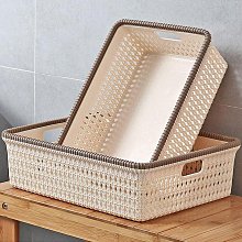 藤編桌面收納筐柳編布藝收納藍竹籃子大號藤籃編織臟衣筐整理小筐*爆款 歷史價格詳細信息