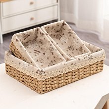 桌面收納盒化妝品鑰匙多功能雜物收納箱藤編小收納筐編織框垃圾收納盒 小收納盒內衣衣服內褲收納盒 歷史價格詳細信息