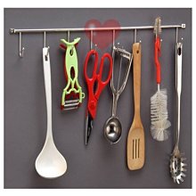 不鏽鋼7掛勾收納桿-50cm 免釘膠 歷史價格詳細信息