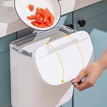 廚房垃圾桶壁掛家用帶蓋收納桶廁所衛生間客廳紙簍掛式廚余衛生桶~晴天 歷史價格詳細信息