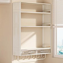 多功能免打孔廚房置物架 雙層調料架 調味品收納架 墻上收納架【壁掛/檯面兩用】 歷史價格詳細信息