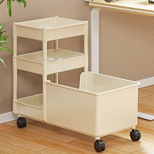 教室桌下書本帶輪可移動小推車收納架置物架桌旁落地多層書架書柜~定金 歷史價格詳細信息