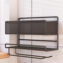 廚房調料置物架 免打孔太空鋁置物架 壁掛式調料盒 多功能調味品 調料盒 廚房家用調味盒 廚房收納架 歷史價格詳細信息