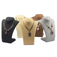 人像脖子項鏈首飾展示架灰色高檔超纖珍珠翡翠琥珀項鏈首飾展示架 SN1212 歷史價格詳細信息