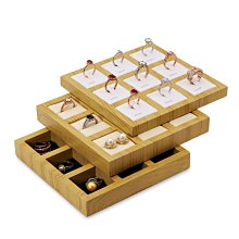 【熱賣精選】竹木首飾盤戒指收納盒耳釘展示盤項鏈飾品托盤珠寶陳列盤多功能盤 歷史價格詳細信息