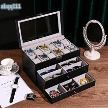 錶盒 手錶收納盒 手錶盒 手錶架 珠寶盒 首飾盒 珠寶收納盒6格手錶收藏盒 展示盒 眼鏡盒 手錶保存盒 歷史價格詳細信息