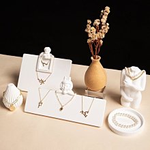 首飾展示架創意石膏櫻花粉系列高檔店鋪柜臺陳列擺件拍照展示道具~爆款 歷史價格詳細信息