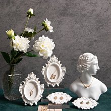首飾展示架創意石膏櫻花粉系列高檔店鋪柜臺陳列擺件拍照展示道具~爆款 歷史價格詳細信息