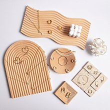 首飾托盤 黃銅黑胡桃木首飾珠寶耳環展示陳列拍攝道具創意擺件 黃 歷史價格詳細信息