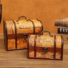 復古木箱收納箱帶鎖小箱子實木儲 箱木盒子特大號長方形木箱定制 歷史價格詳細信息