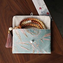 首飾收納手工刺繡錦囊雙層束口袋抽繩棉麻收納高檔文玩布袋珠寶首飾袋定制 歷史價格詳細信息