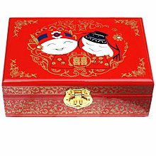 結婚禮紅色梳子一對女方娘家陪嫁中式高檔喜梳檀木梳婚慶用品大全半米潮殼直購 歷史價格詳細信息