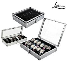 錶盒 手錶收納盒 手錶盒 手錶架 珠寶盒 首飾盒 珠寶收納盒6格手錶收藏盒 展示盒 眼鏡盒 手錶保存盒 歷史價格詳細信息