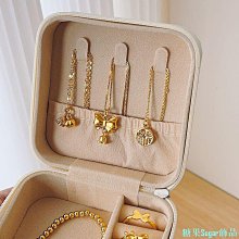 防氧化首飾盒耳環耳針項鏈手飾可攜式耳飾戒指收納袋神器透明盒子 歷史價格詳細信息