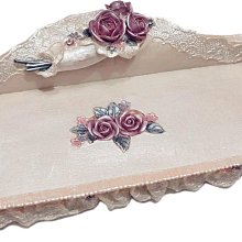 ~愛戀玫瑰園~紫色繡球花長方型小托盤 新品到...... 歷史價格詳細信息