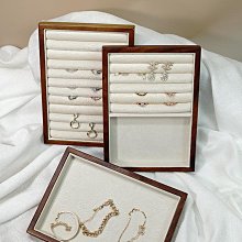 首飾展示架胡桃木手鐲架耳環收納架子耳釘板櫥窗店鋪陳列拍攝道具~爆款 歷史價格詳細信息