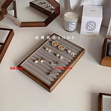 展示盤 托盤 耳釘展示盒帶蓋戒指收納盒大容量飾品展示盤耳環盒首飾看貨盤防塵 歷史價格詳細信息