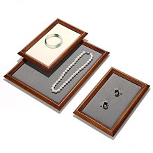 展示盤 托盤 高檔PU皮首飾盤展示盤珠寶戒指手串看貨盤展示托盤飾品時尚展示盒 歷史價格詳細信息