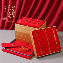 展示盤 托盤 PU珠寶庫存盤大容量帶蓋備貨盤項鏈戒指吊墜手鐲耳釘首飾收納盤 歷史價格詳細信息