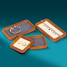 展示盤 托盤 C&K黑胡桃首飾托盤小實木珠寶展示看貨盤裸鉆文玩寶石收納陳列盤 歷史價格詳細信息