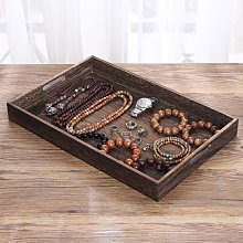 展示盤 托盤 C&K黑胡桃首飾托盤小實木珠寶展示看貨盤裸鉆文玩寶石收納陳列盤 歷史價格詳細信息