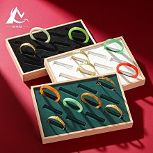 首飾展示架飾品陳列店鋪輕奢紅色絨布相框項鍊架拍攝道具戒指託盤 歷史價格詳細信息