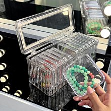 透明手鐲收納盒 防氧化首飾耳環手環收納盒 大容量收納盒 飾品收納盒 透明收納盒 便手串防塵整理收納盒  透明盒 收納盒 歷史價格詳細信息