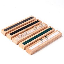 實木絨布首飾盤耳環戒指手鐲展示盒頭繩發夾飾品整理托盤珠寶收納 歷史價格詳細信息
