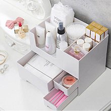 抽屜式化妝品塑膠收納盒 告別凌亂梳妝台 輕鬆分類節省空間 底部可瀝水 歷史價格詳細信息