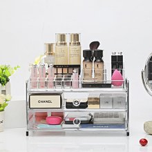 【化妝品收納盒-大款】護膚品收納盒 透明收納架 彩妝收納 護膚品置物架 歷史價格詳細信息