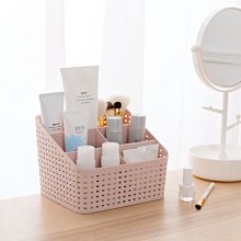 桌面多格化妝品收納遙控器雜物分類收納整理盒藤編造型4格 (GM-684) 歷史價格詳細信息