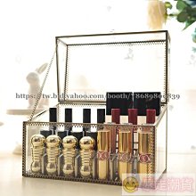 【熱賣精選】化妝品收納 飾品收納盒 桌面化妝品收納 口紅收納盒玻璃放唇釉收納格展示盒透明防塵整理盒子置物架此款小號尺寸規 價格比較,價格查詢,歷史價格詳細信息