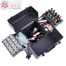 專業化妝師化妝箱多功能多層跟妝師美甲師紋繡專用工具收納拉桿箱 歷史價格詳細信息