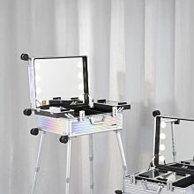 專業化妝師拉桿箱跟妝美甲紋繡工具箱多功能鋁合金手提收納箱 歷史價格詳細信息