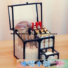 玻璃化妝刷收納盒防塵帶蓋ins北歐風透明眉筆眼線筆筒珍~特價 歷史價格詳細信息